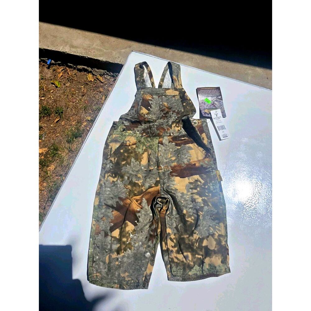 New Kings Camo Overalls Size 6-9 Months